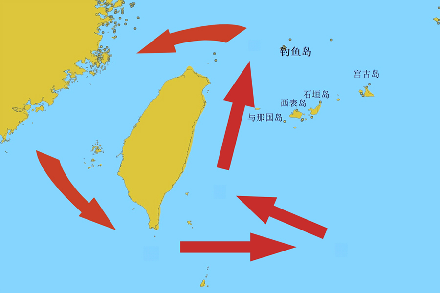 台湾岛以东执法，是对日菲的当头棒喝